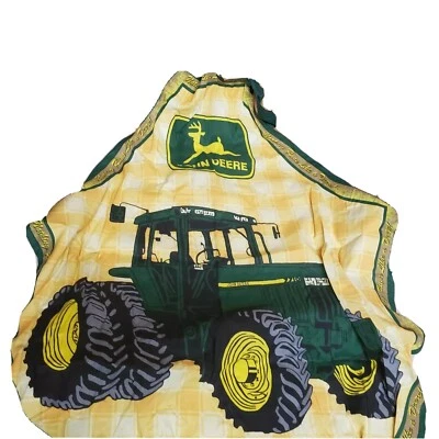 Delantal de cocina vintage John Deere Tractor 7710 amarillo brillante verde tractor Foto 1 de 3