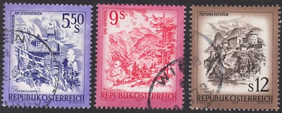 1978-83 Austria SC# 1105-1108 - Type of 1973 - 3 Different Stamps - Used - Image 1 of 2