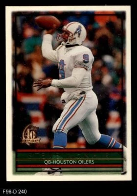 1996 Topps #240 Steve McNair Oilers Alcorn St 8 - NM/MT - Image 1 of 2
