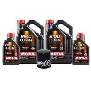 12L Motul 8100 ECO-LITE 5W30 Wix XP Filter Engine Motor Oil Change Kit API SP-RC - Picture 1 of 1