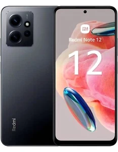 New Xiaomi Redmi Note 12, Unopened 4GB + 128GB Storage Unlocked (Onyx Grey UK - Afbeelding 1 van 9