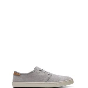TOMS Carlo Micro Corduroy Lace Up Men's Sneakers COLOR GREY SIZE 10M NIB - Picture 1 of 5