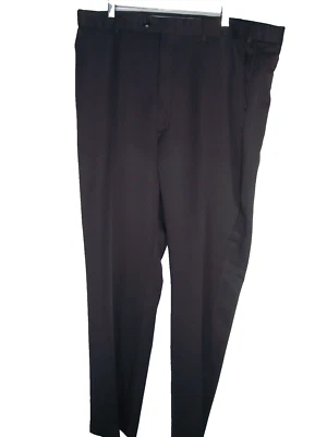 New Berle sz 40 Black Poly Flat Front Pants 31.5" Inseam - Image 1 of 4