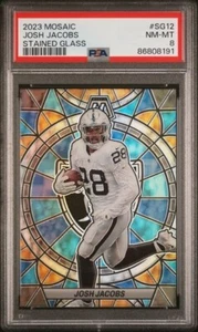 2023 Panini Mosaic Josh Jacobs Stained Glass #SG-12 - Picture 1 of 2