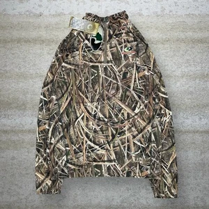 Mossy Oak Jagd Camo Jacke L Polyester Quarter Zip Shadowgrass Neu mit Etikett - Bild 1 von 5