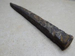 Antique Hand-Forged Iron Nail 205mm 332g – Russian Empire Period Blacksmith Made - Picture 1 of 9