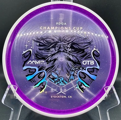 Axiom Particle Glow Proton Hex - WHITE-Rim OTB Champions Cup Open MVP Disc Golf - Image 1 of 4