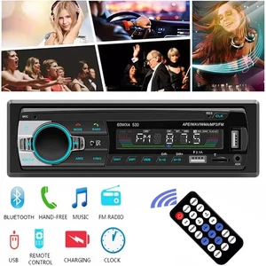 Single 1 DIN Autoradio Radio Bluetooth MP3 Player AUX USB AM FM Audio Receiver - Bild 1 von 22