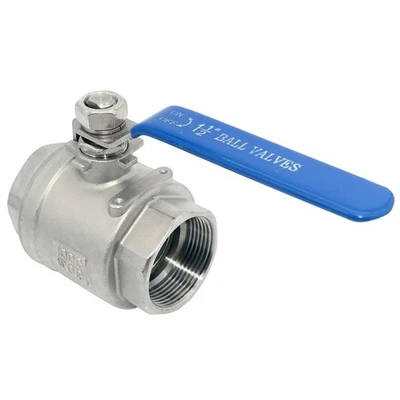 5 Pcs, 11/2" Stainless Steel, Ball Valve SS 304Q, WOG 1000, Full Port - Image 1 of 4