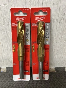 Milwaukee 48-89-4640 3/4" S&D Titanium Drill Bit Lot Of 2 - Picture 1 of 1