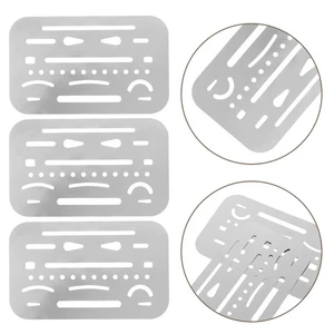 Plantillas de construcción de 10 piezas de diseño de ingeniería con medidor de espesor de retazos - Imagen 1 de 12