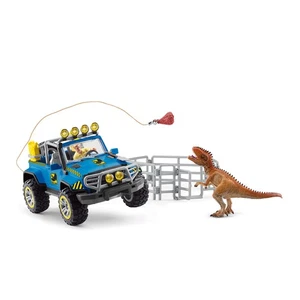Camión de juguete de dinosaurios con puesto avanzado de dinosaurios y Giganotosaurus juego de 15 piezas para K... - Imagen 1 de 9