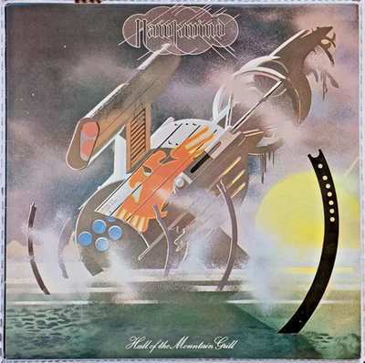 Hawkwind vinyl LP - Hall of the Mountain Grill. Rare 1981 Liberty UK Pressing. - Image 1 of 4