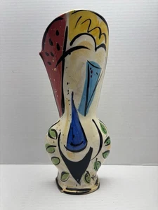 Vintage Kathryn Young 1992 Abstrakte Wandvase - Bild 1 von 8