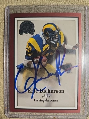 Eric Dickerson Autographed Football Card. Blue Ink. - Image 1 of 3