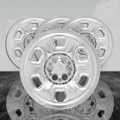 Películas de roda de encaixe cromadas 16" 6 raios serve para Nissan Frontier 2005-2017 [4 peças] - Imagem 1 de 4