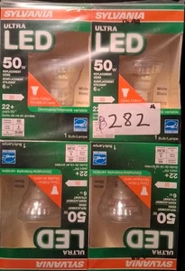 4 Sylvania Ultra LED PAR16 50W GU10 Glass Dimmable Bulbs - Picture 1 of 5