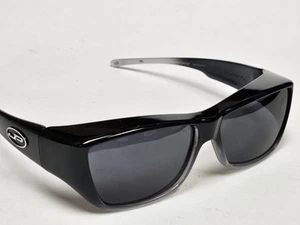 Johnathan Paul Black Clear Hombre Fitover Polarized Designer Sunglasses - Picture 1 of 7