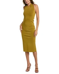 Galvan London Cleopatra Midi Dress Women's Green L - Picture 1 of 3