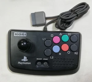 HORI Compact Joystick Arcade Controller HPS-128 Clear Black PlayStation PS2 - Picture 1 of 5