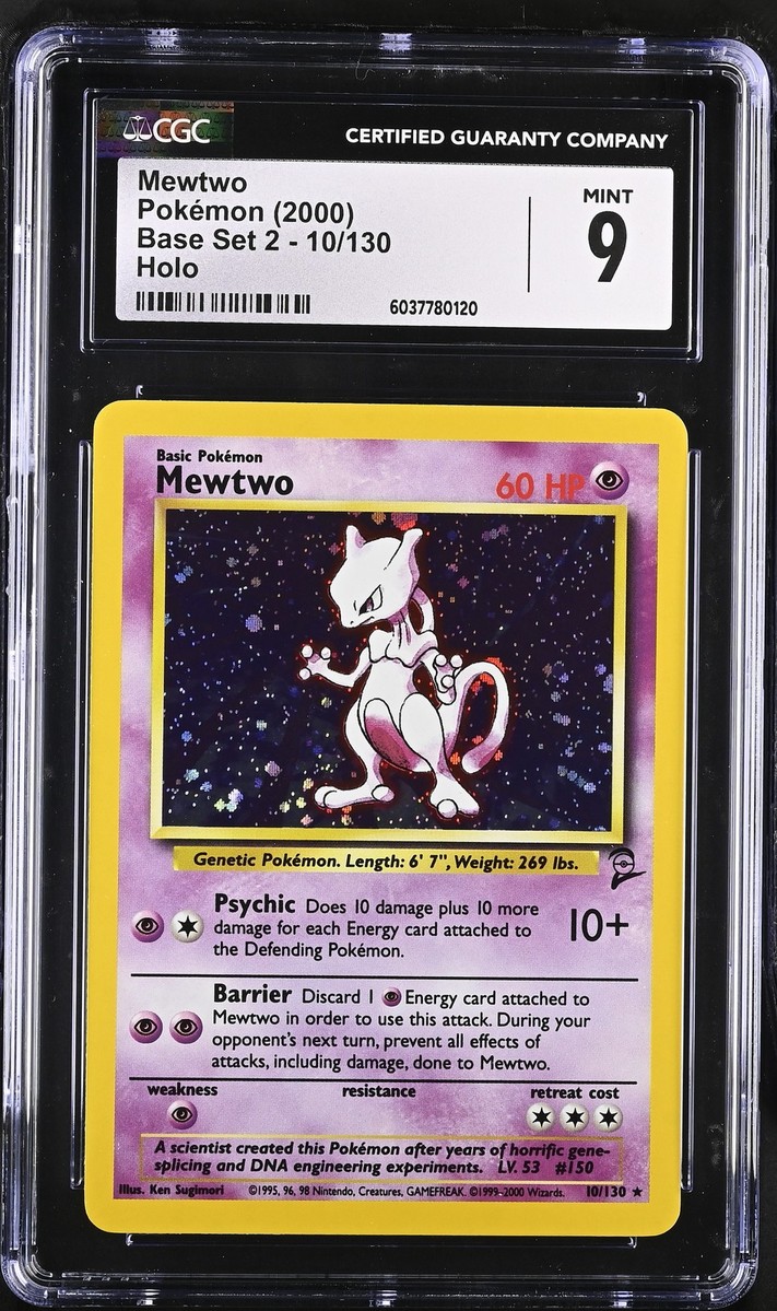 Mewtwo Pokémon TCG Holo Rare Base Set Individual Collectible Mewtwo Pokémon TCG Holo Rare Base Set Individual Collectible