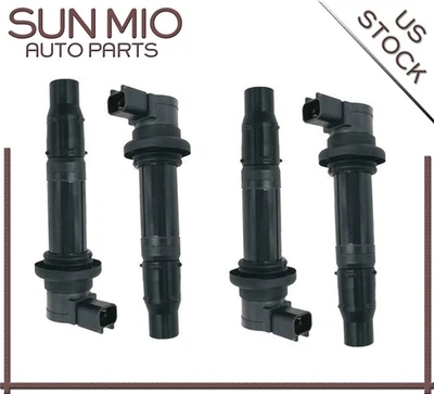 4 件点火线圈适用于雅马哈 YZF-R1 2002 - 2006 R6 RJ15 Bj 2009 MT-07 2014-2017 — 第 1/4 张图片