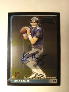 Bowman Chrome #231 2003 Kyle Boller radiocontrol novato autógrafo Ravens ¡Envío gratuito!! - Imagen 1 de 4