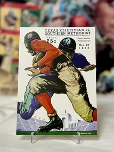 1936 TCU Horned Frogs SMU Mustangs Football Program Reproduction Postcard Print - Picture 1 of 4