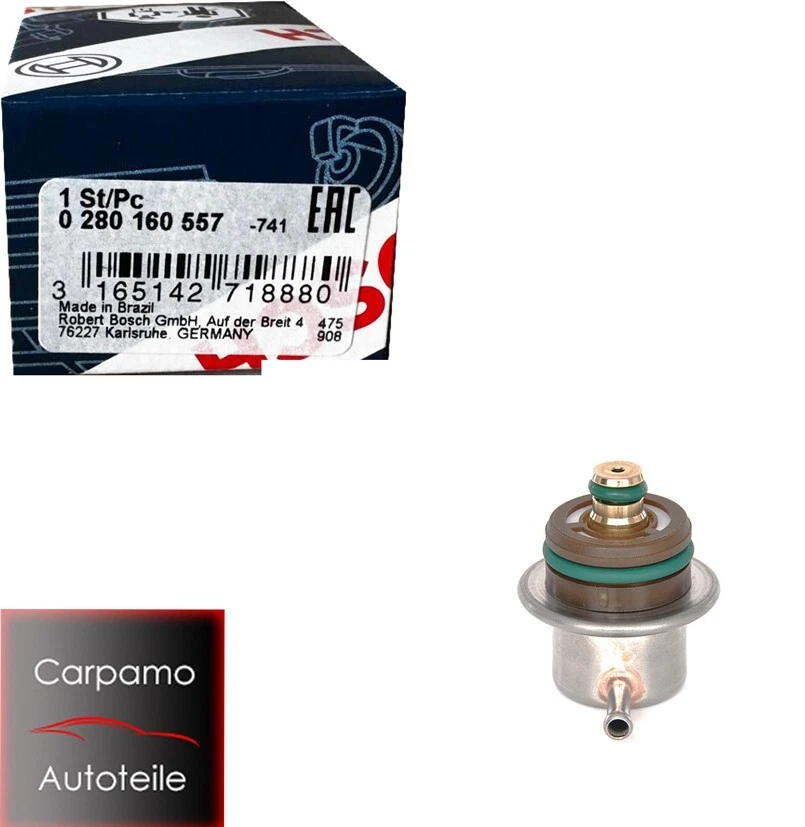 Bosch 0280160557 Kraftstoffdruckregler Audi A3 Seat Skoda VW Golf 3 4 Polo Bora - Bild 1 von 1