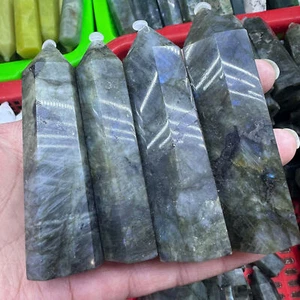 Großhandel natürlicher Labradorit Obelisk Turmspitze Kristall 2,2 Pfund 4,4 Pfund 6,6 Pfund - Bild 1 von 11