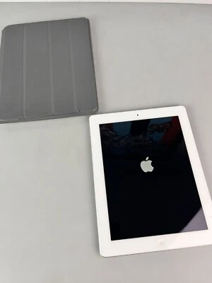 Apple iPad 4 Model A1458 White Touchscreen Tablet Powers On For Parts - Image 1 of 4