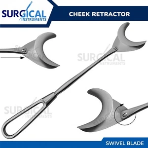 Cheek Retractor Swivel Blade (Oral Instruments) Stainless Steel German Grade - Picture 1 of 8