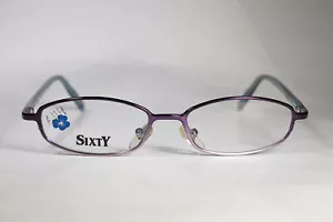 Talla pequeña sin usar SIXTY de TRENTI mod. 132 marcos de gafas de color púrpura brillante cromado - Imagen 1 de 12