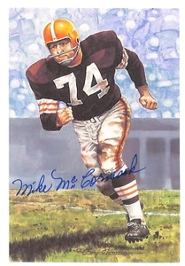 Mike McCormack Autographed Goal Line Art Card GLAC Browns 99341 - Picture 1 of 2