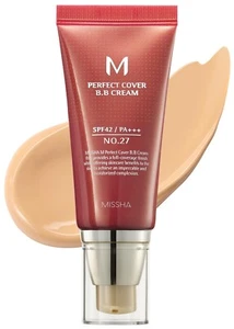 MISSHA M Perfect Cover BB Cream 50ml No.27 β Korean Foundation SPF42 PA+++ - Picture 1 of 4