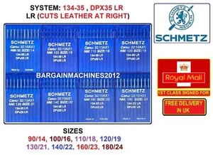 SCHMETZ DPX35 134-35LR 8SIZE: (90/14-180/24) INDUSTRIAL SEWING MACHINE NEEDLES - Picture 1 of 9