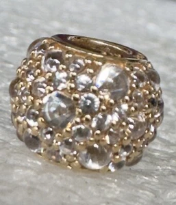 100% Authentic Pandora 14k Gold Yellow Shimmering Droplets Charm 751000CZ - Picture 1 of 10
