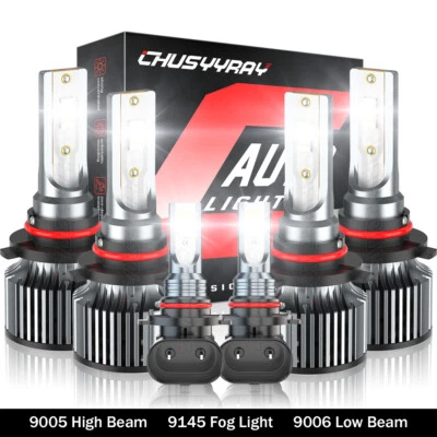 Faros LED altos bajos + bombillas antiniebla para Ford Five Hundred 2005-2007 6000K 6X Foto 1 de 4