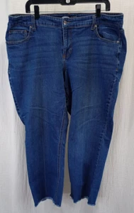 Old Navy Jeans Women's Size 20W Blue The Power Jean Perfect Straight Ankle - Picture 1 of 18