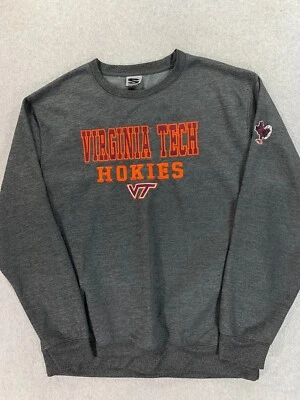 Virginia Tech Hokies Stadium Stitched Crew Campus Sweatshirt (Men's XXL) Gray - Image 1 of 4