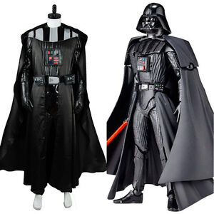 Darth Vader Cosplay Costume Anakin Skywalker Outfit Set Uniform Cape