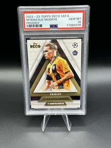 2022-23 Topps Deco UCL Mykhaylo Mudryk PSA 10 - Picture 1 of 2