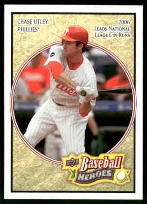 2008 Upper Deck Baseball Heroes Chase Utley #135 Philadelphia Phillies - Image 1 of 2