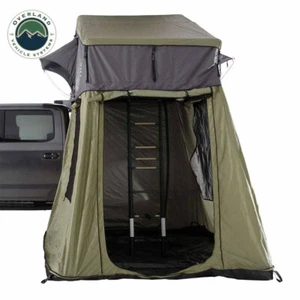 OVS HD Nomadic 3 Roof Top Tent Annex Green Base With Black Floor & Travel Cover - Picture 1 of 8