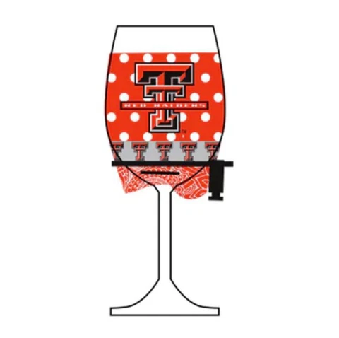 Texas Tech Red Raiders Wne Glass Woozie Officially Licensed NCAA Cover