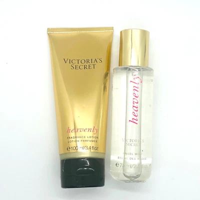Victoria's Secret HEAVENLY Mini Fine Fragrance Mist Spray & Lotion Travel Size - Image 1 of 4