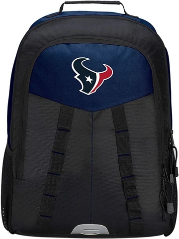 Houston Texans Backpack NFL "Scorcher" 18" Black Blue Laptop Compartment Cover