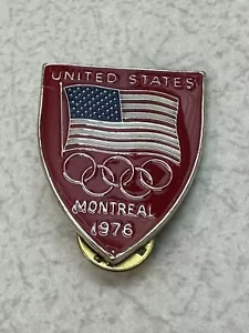 Spilla bavero scudo olimpico - USA / Montreal 1976 - NUOVA SIGILLATA -foto da esposizione - Foto 1 di 6
