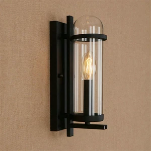 Hallway Wall Light Bedroom Indoor Wall Lamps Bar Wall Lighting Black Wall Sconce - Picture 1 of 6