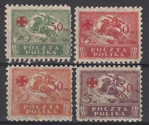 RED CROSS 1921 Poland CV$65 stamps MH COMB.SHIPPING - Picture 1 of 2